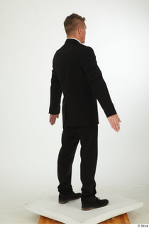 Steve Q black oxford shoes black trousers bow tie dressed smoking jacket smoking trousers standing whole body 0014.jpg